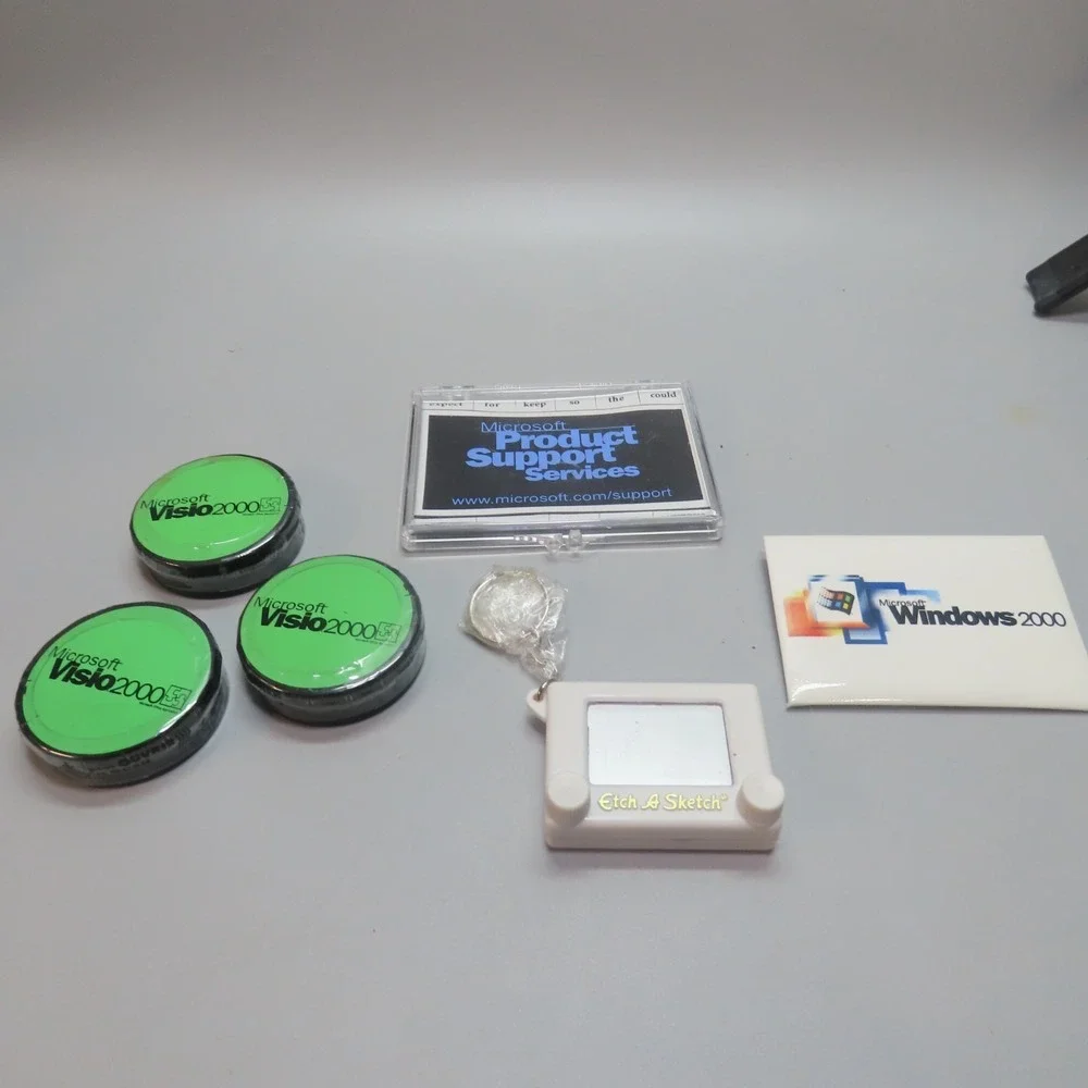 Tech Industry Keychain Advertising Lot 1990s Microsoft